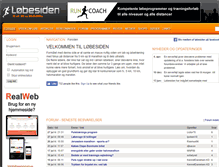 Tablet Screenshot of loebesiden.dk